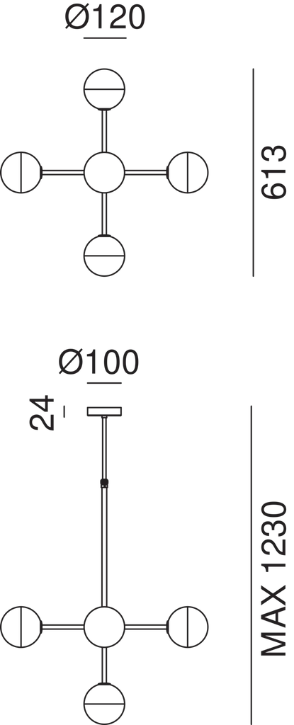 MOLECULE 5 Light Chandelier 275.09 - touchGOODS