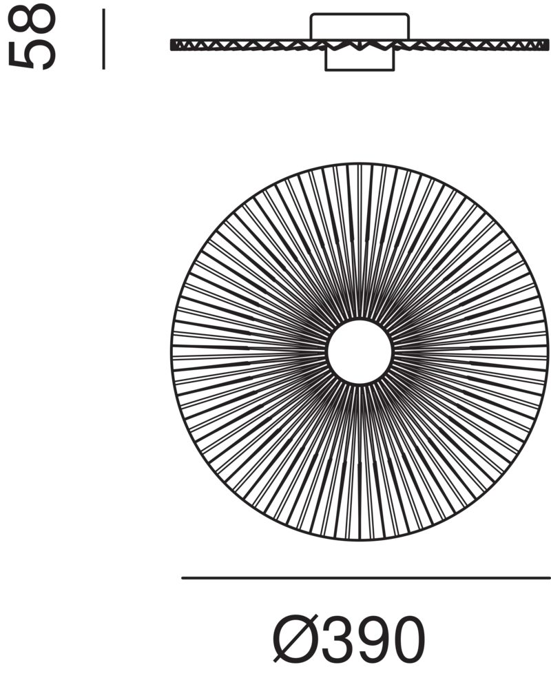 PLIÉ Ceiling Light 284.06.ON - touchGOODS