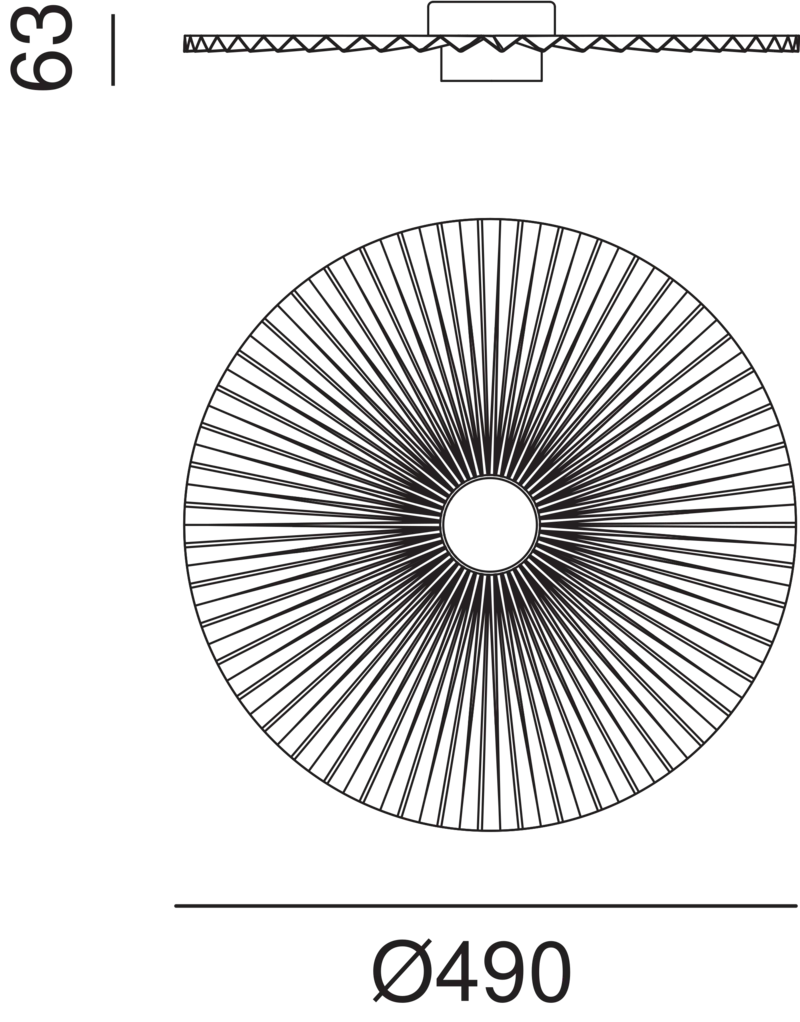 PLIÉ Ceiling Light 284.07.ON - touchGOODS