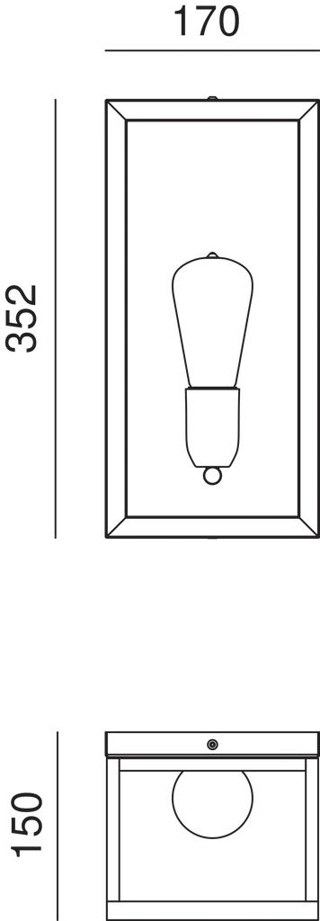 QUADRO Outdoor Wall Light 262.04 - touchGOODS