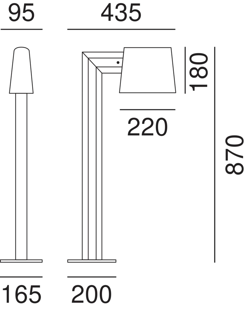 Saint Tropez Outdoor Path Light Z2C1 - touchGOODS