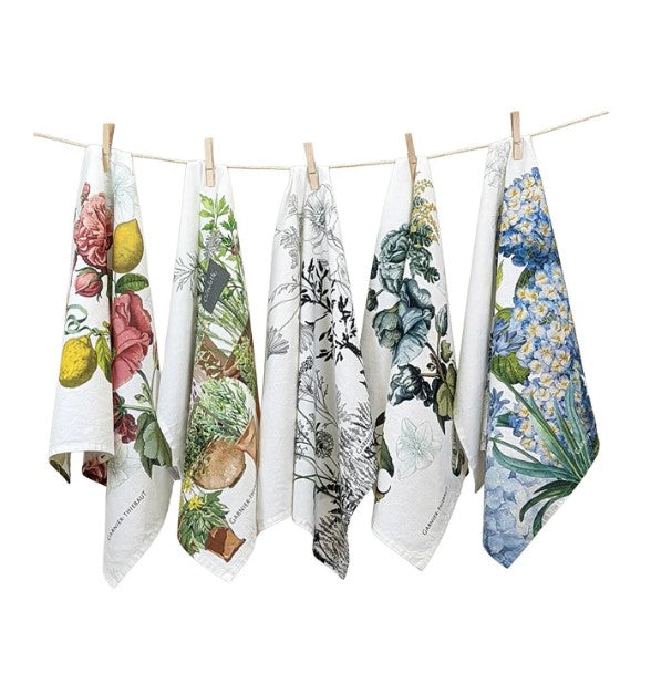 Jardin D’Hortensias Bleu Kitchen Towel 20“x28” - touchGOODS