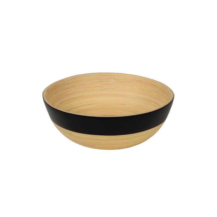 Medium Shallow Matte Bamboo Bowl - touchGOODS