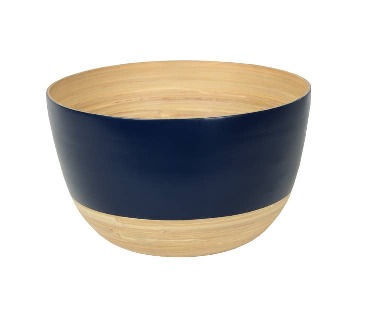Large Tall Matte Bamboo Serving Bowl - touchGOODS