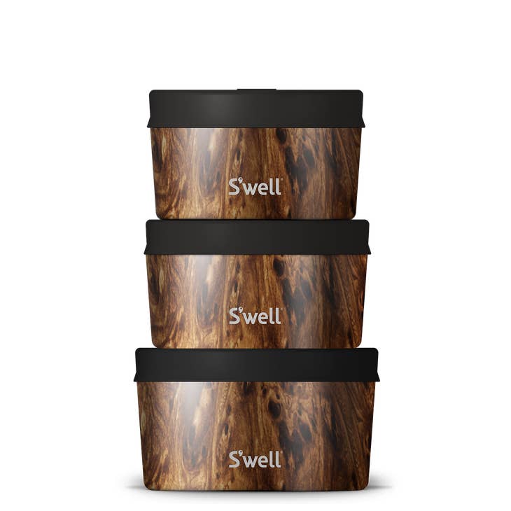 Food Canister Set Teakwood - touchGOODS