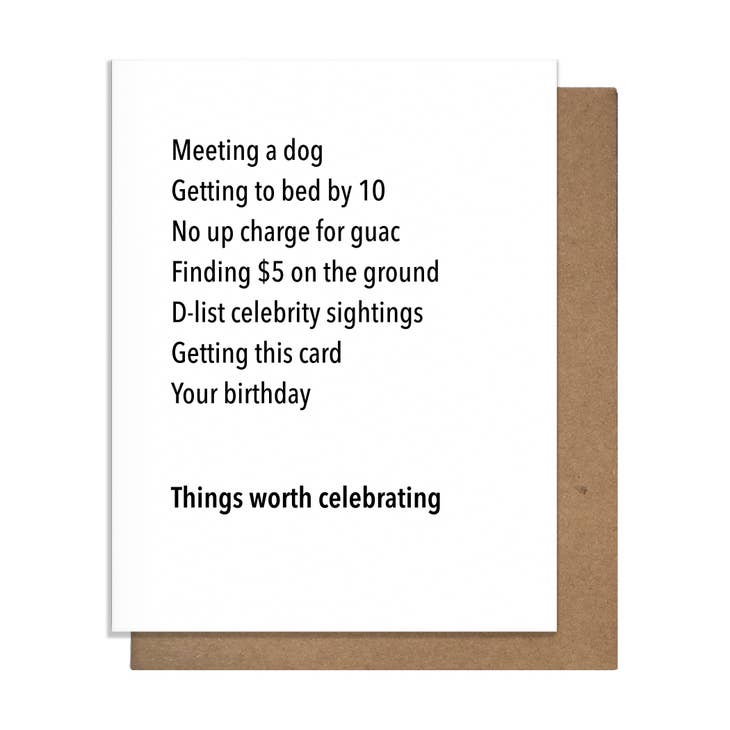 Worth Celebrating - Birthday Card - touchGOODS