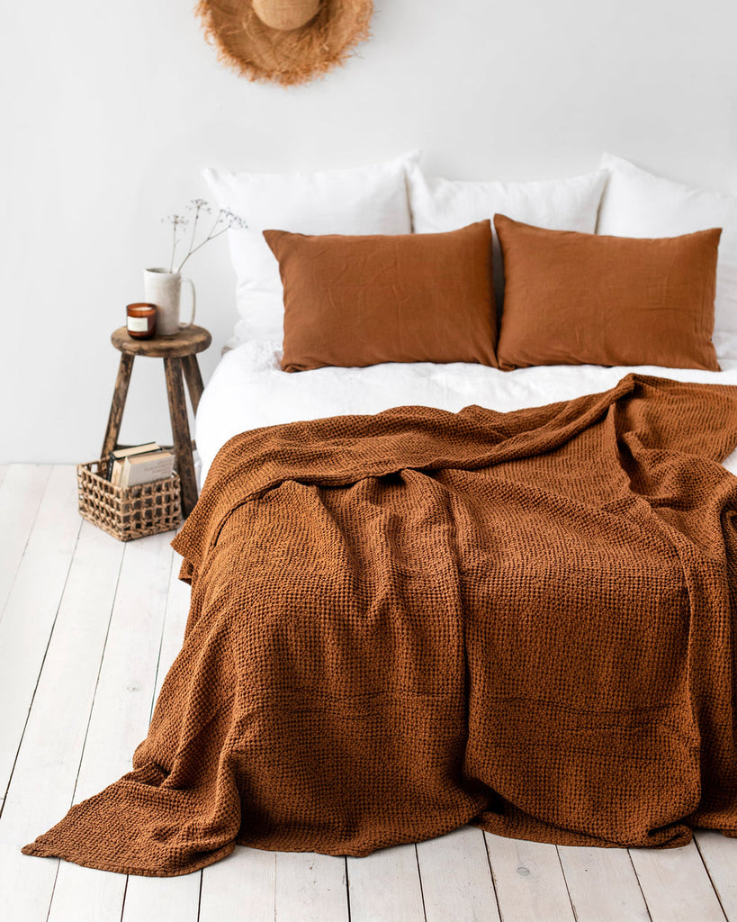 Magic Linen Waffle Blanket - touchGOODS