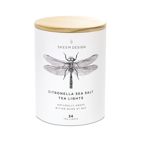 Citronella Sea Salt Tea Lights - touchGOODS