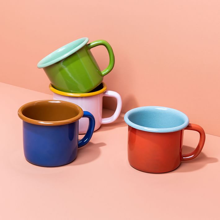 Color Pop Enamel 12oz Mugs - touchGOODS