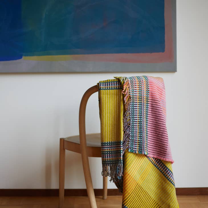 Hambling Small -Merino Lambswool Pinstripe Throw/Blanket - touchGOODS