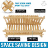 Foldable Bamboo Dish Drying Rack - 2-Tier - touchGOODS
