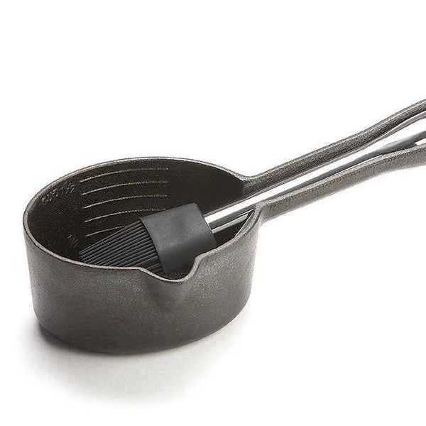 Outset Cast Iron Sauce Pot W/Silicon Brush - touchGOODS