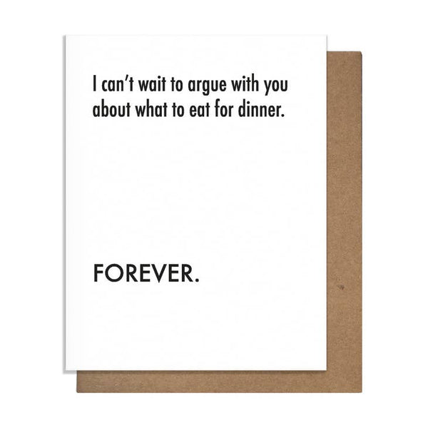 Argue Dinner - Love Card - touchGOODS