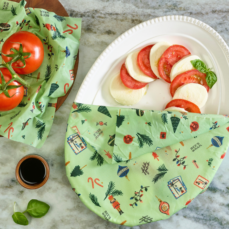 Holiday Buzz Bee's Wrap - Assorted 3 Pack - touchGOODS