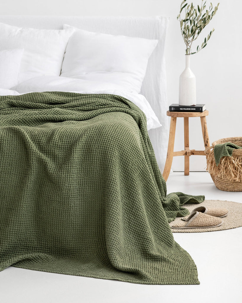 Magic Linen Waffle Blanket - touchGOODS