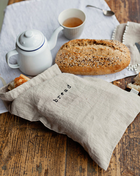 Printed Linen Bread Bag - touchGOODS