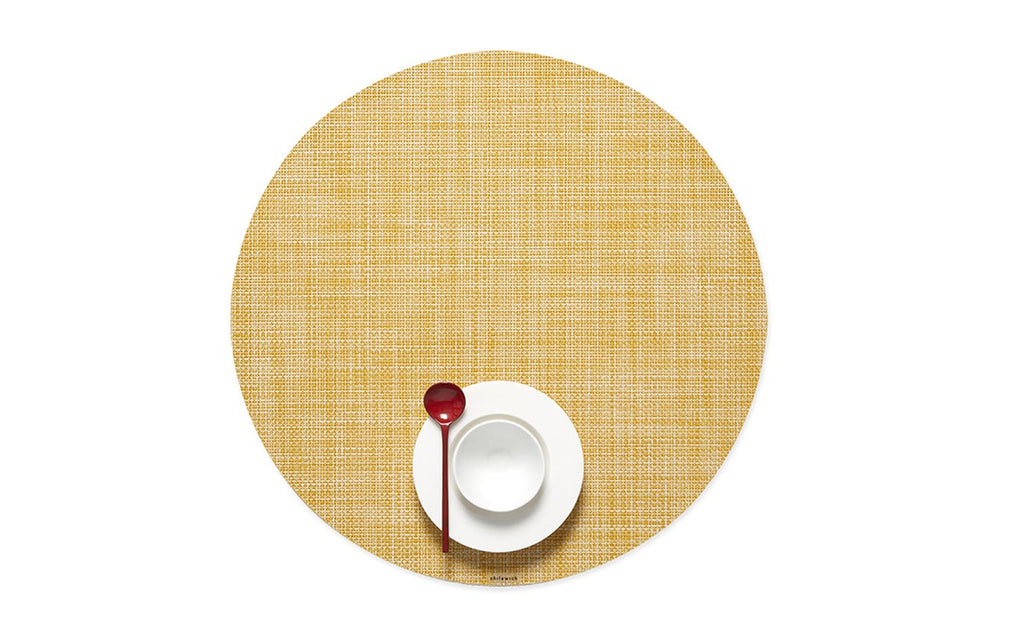 Mini Basketweave Round Placemats - touchGOODS