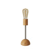 Rechargeable Wooden Lamp Base with Golden Edison Bulb - touchGOODS