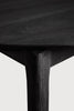 Bok Round Extendable Dining Table - Black Varnished Oak - touchGOODS