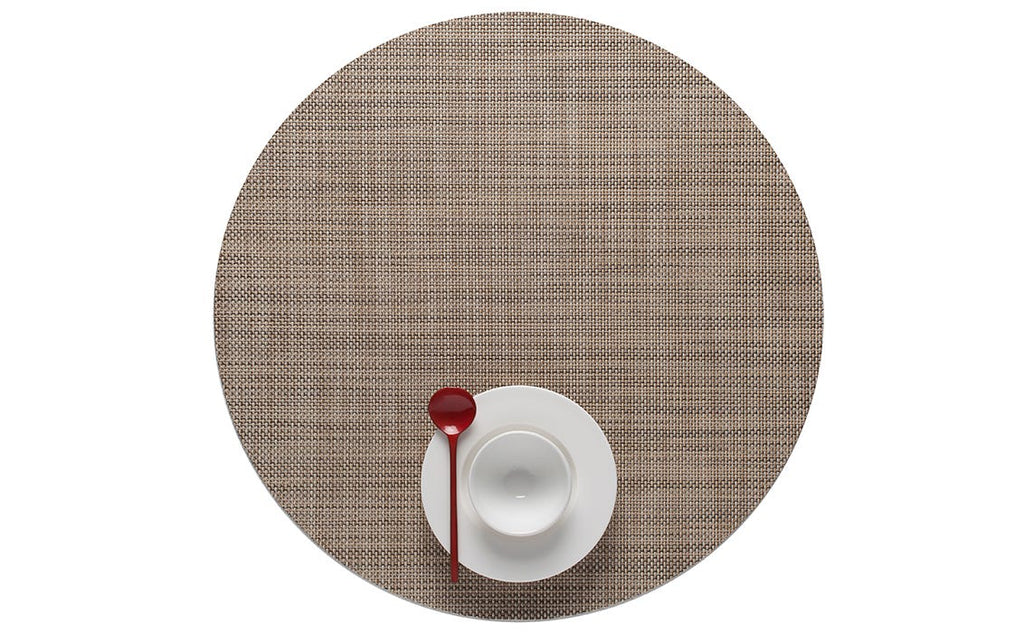 Mini Basketweave Round Placemats - touchGOODS