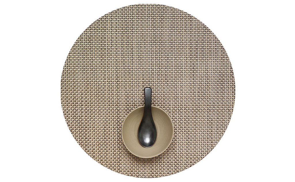 Basketweave Round Placemats - touchGOODS