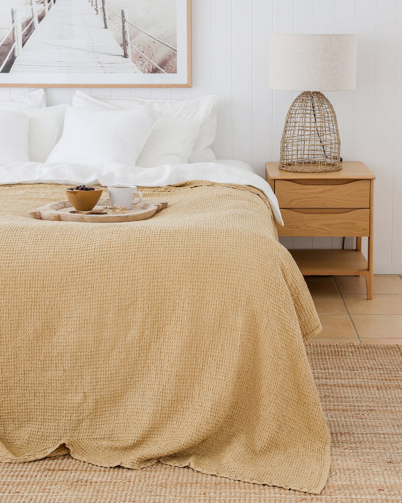 Magic Linen Waffle Blanket - touchGOODS
