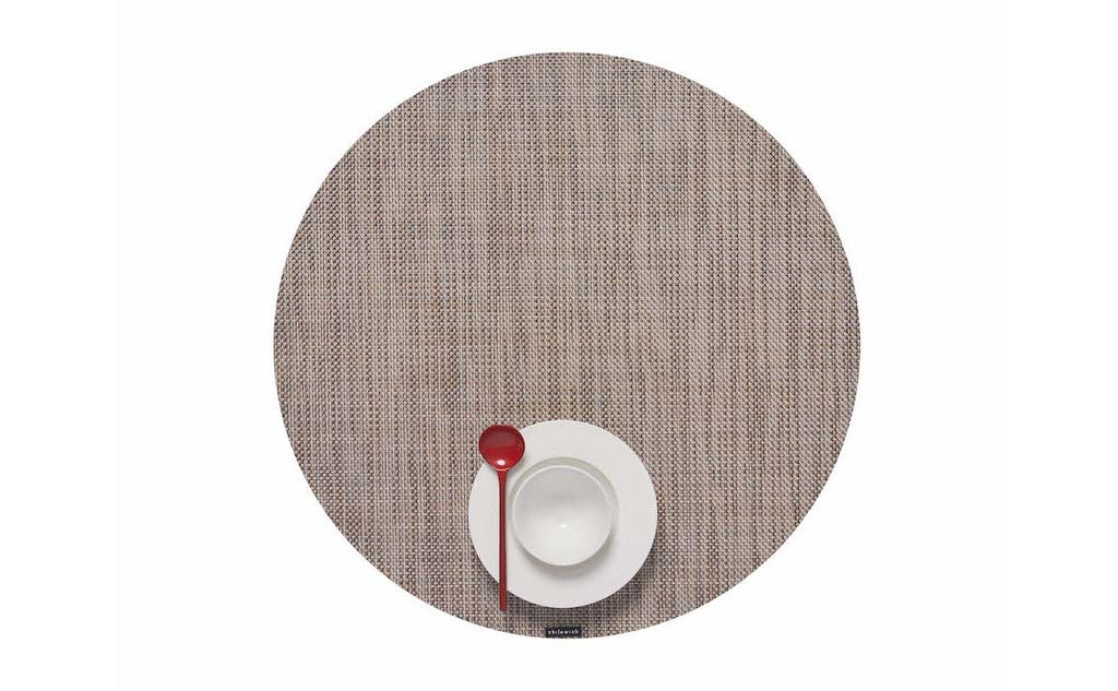 Mini Basketweave Round Placemats - touchGOODS