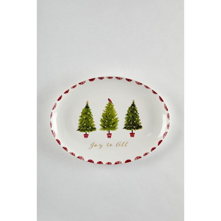 Holiday Tree Platter-Oval - touchGOODS