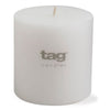 chapel pillar candle 4x4 - white - touchGOODS