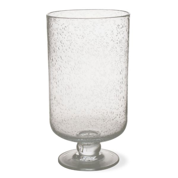 Large Bubble Glass Hurricane - Clear - touchGOODS