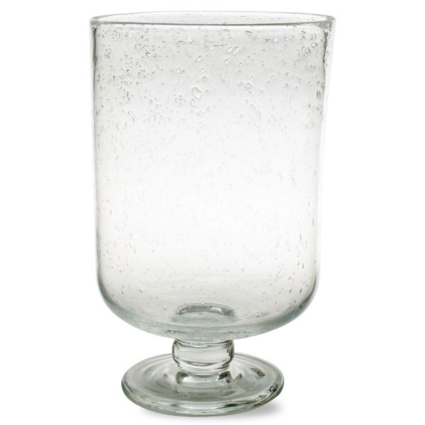 Medium Bubble Glass Hurricane - Clear - touchGOODS