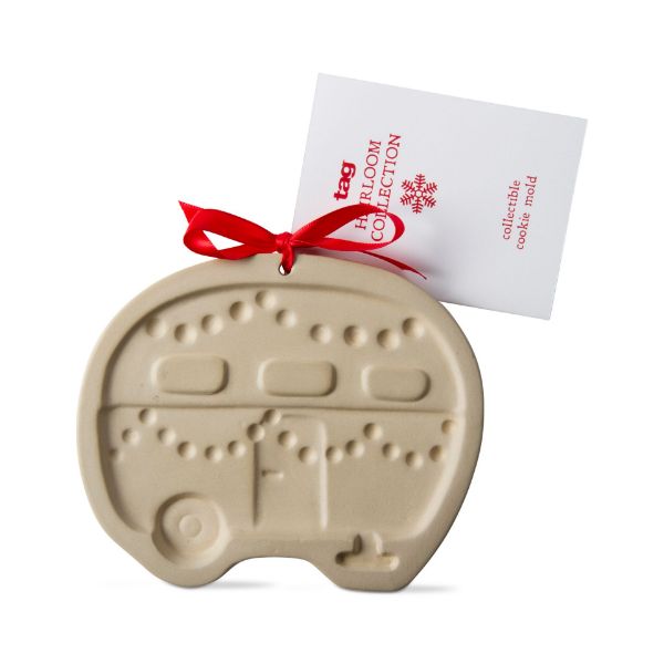 Whimsy Holiday Camper Heirloom Collection Cookie Mold - natural - touchGOODS