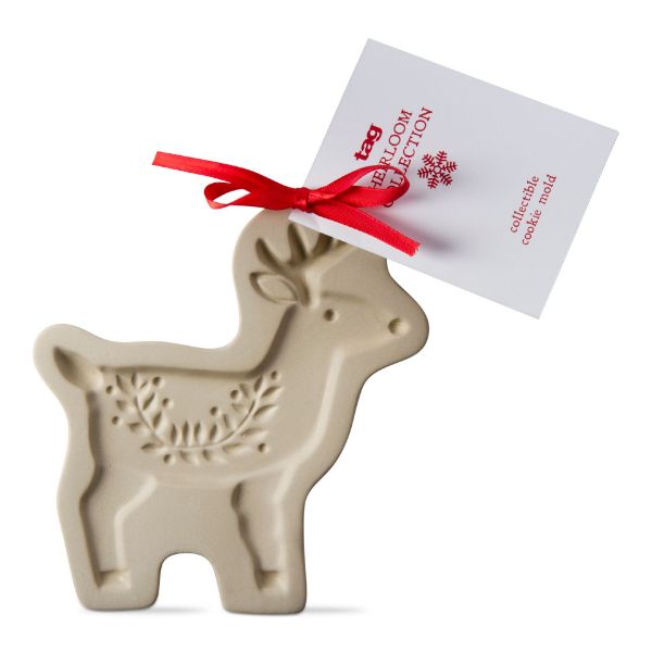 Whimsy Holiday Reindeer Heirloom Collection Cookie Mold - natural - touchGOODS