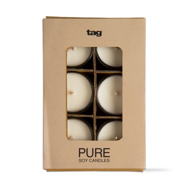 pure soy candle votives set of 6 - ivory - touchGOODS