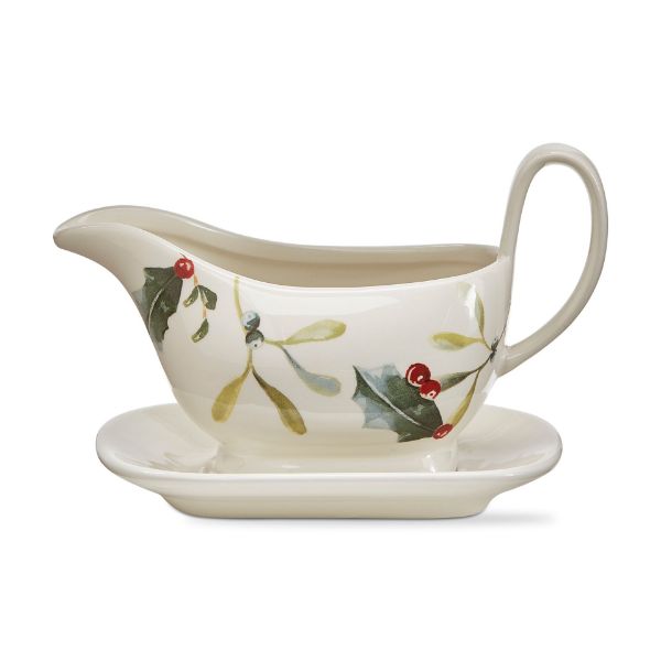 Winter Sprig Gravy Boat & Saucer - touchGOODS