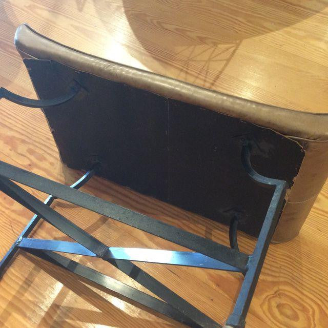 Mid-century Gold Vinyl Bench | touchGOODS