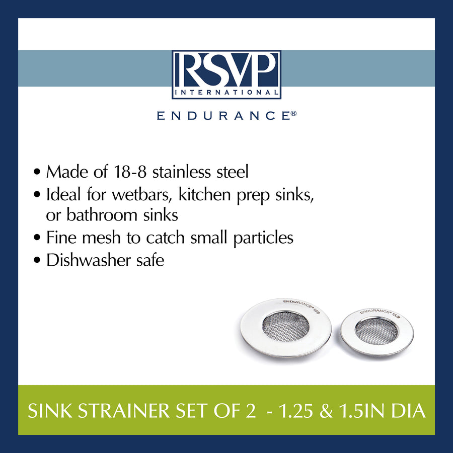 SINK STRAINER SET OF 2 - 1.25 & 1.5IN DIA. - touchGOODS