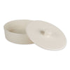 TORTILLA WARMER - 8IN - STONEWARE - WHITE - touchGOODS