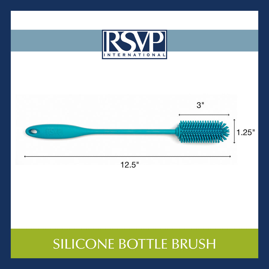 SILICONE BOTTLE BRUSH - TURQUOISE - touchGOODS