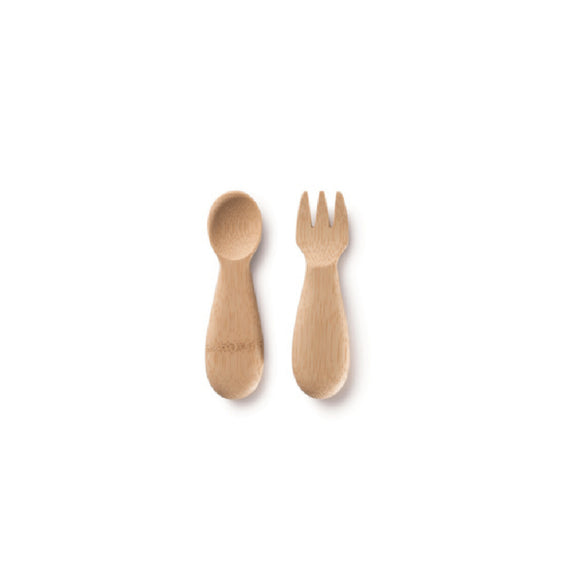 Bamboo Baby's/Toddler's Fork and Spoon Set (12M+) - touchGOODS