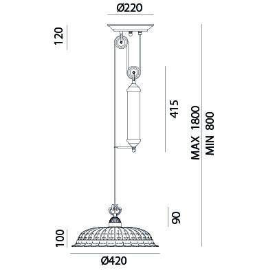 Il Fanale ANITA Pulley Pendant 061.12.OC | touchGOODS
