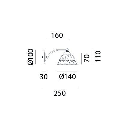 Il Fanale ANITA Wall Light 061.17.OC | touchGOODS