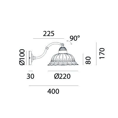 Il Fanale ANITA Wall Light 061.18.OC | touchGOODS