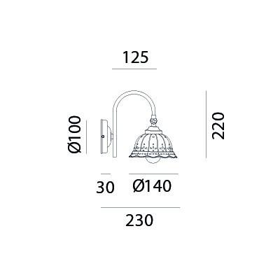 Il Fanale ANITA Wall Light 061.19.OC | touchGOODS