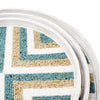 Riviera Beaded Tray Set (of 3) - Aqua/Natural/White - touchGOODS