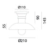 Il Fanale MINI Ceiling Light 064.02.OC | touchGOODS