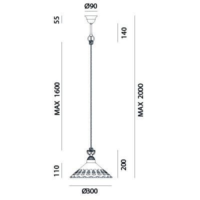 Il Fanale FIORI DI PIZZO Pendant 065.08.OC | touchGOODS