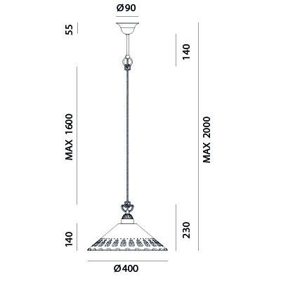 Il Fanale FIORI DI PIZZO Pendant 065.09.OC | touchGOODS