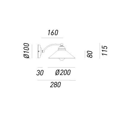Il Fanale COUNTRY Wall Light 081.17.OV | touchGOODS