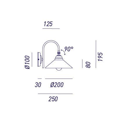 Il Fanale COUNTRY Wall Light 081.19.OV | touchGOODS